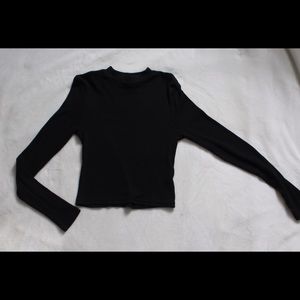 mock neck crop top